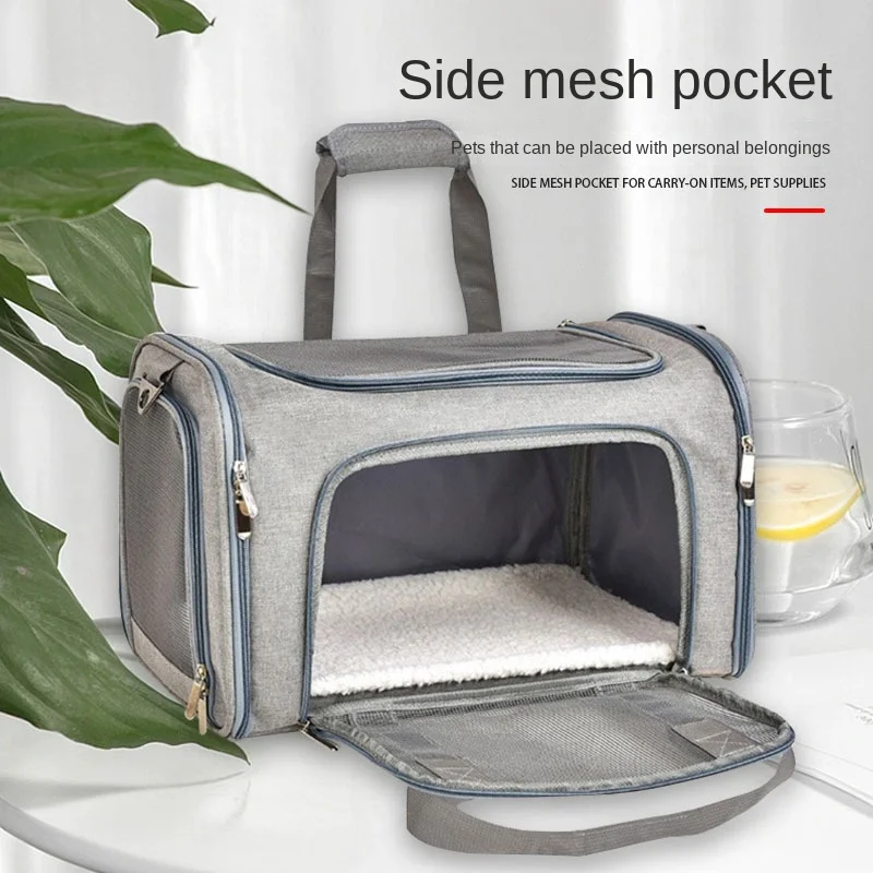 

Pet Carrier Bag Large Capacity Pet Carrier Transport Travel Bag Foldable Portable Multifunctional Creative for Cats Dogs