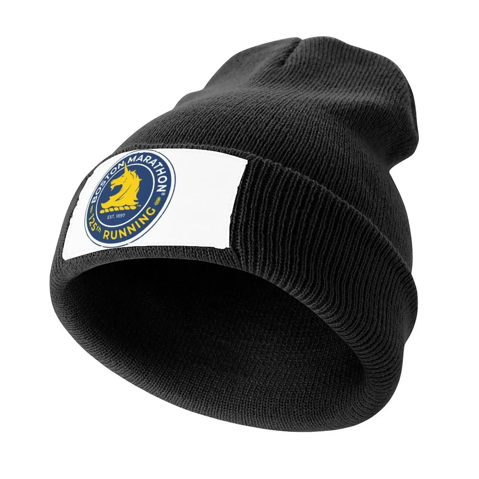 

BOSTON MARATHON Knitted Cap Bobble Hat Sports Cap Anime Hat Luxury Woman Men's