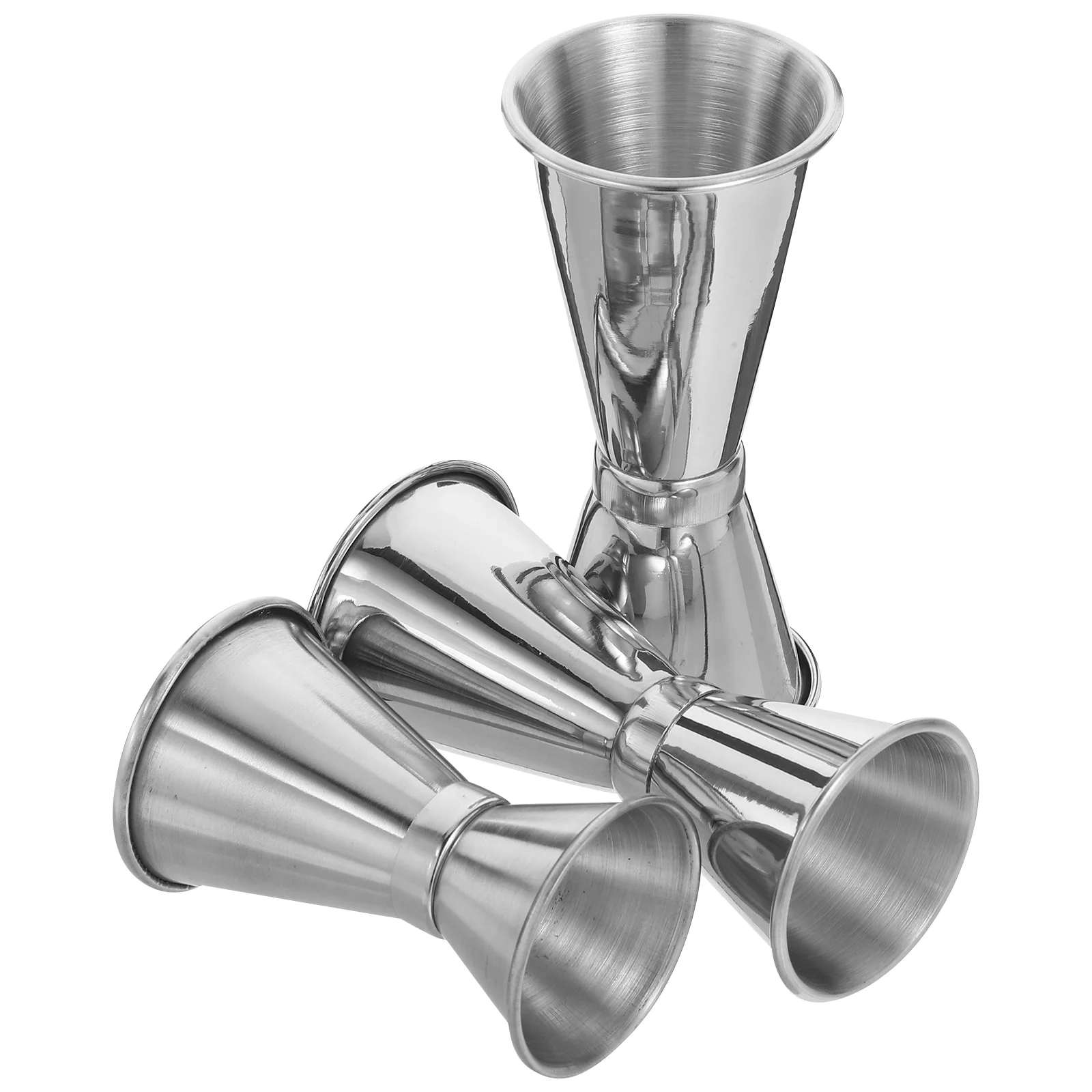 

3 Pcs Stainless Steel Mixing Cup Measuring Device Medium Cocktail Measure Jigger Shot 304
