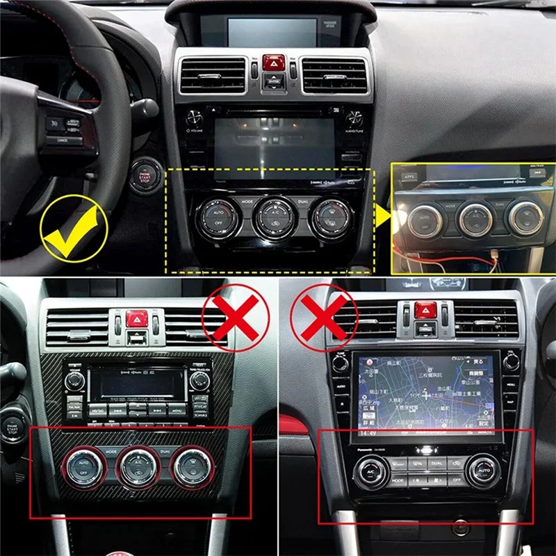 ABGR-Панель кнопок кондиционера, панель кондиционера, накладка, запасные части, детали для Subaru WRX Sti 2016 2017 2018 2019 20