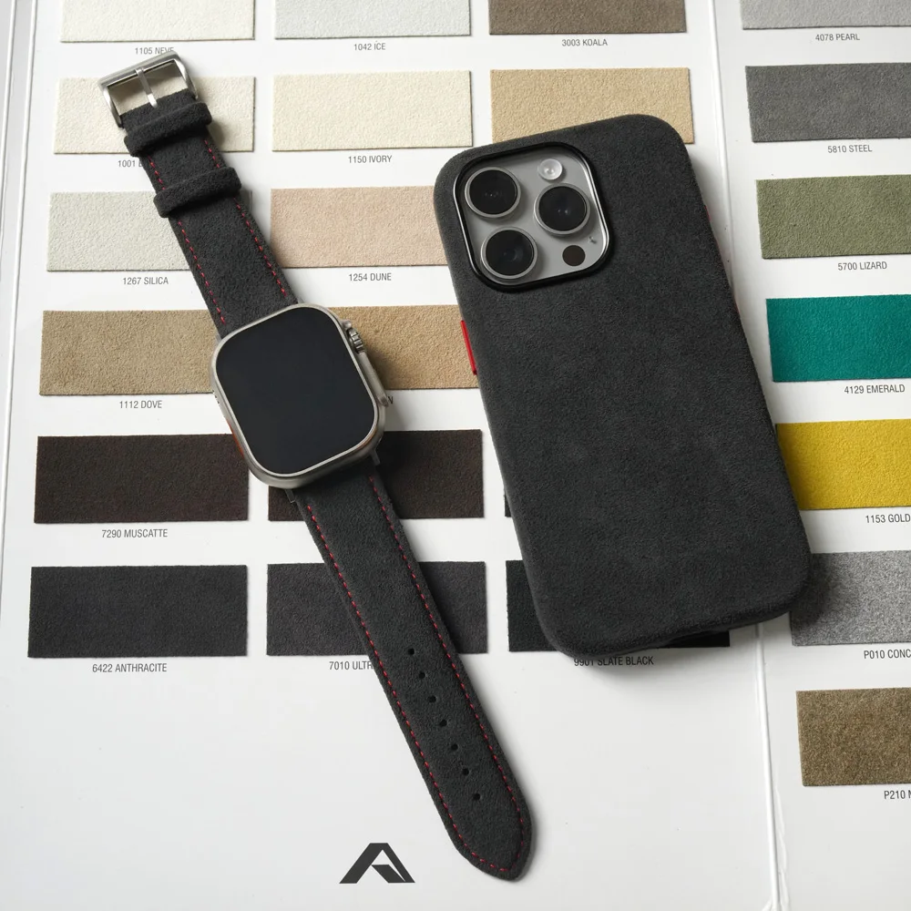 ALCANTARA Strap for Apple Watch Ultra 2 Band 46mm 45mm 44mm 42mm Suede Leather Smartwatch Accessories for iWatch S109 8 7 6