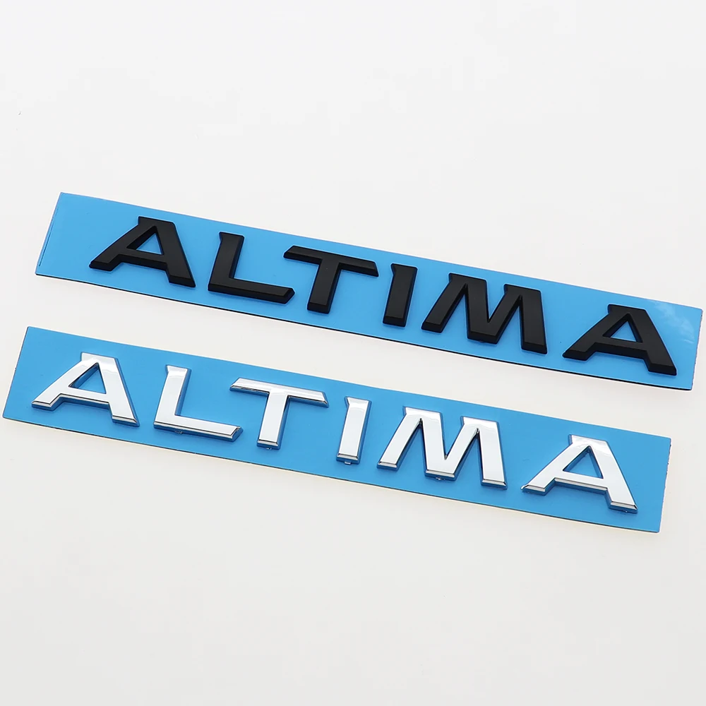 1PC 3D ABS ALTIMA Car Letter Logo Sticker Tail Bumper Badge Auto Rear Trunk Emblem Decals Styling Accessories RC