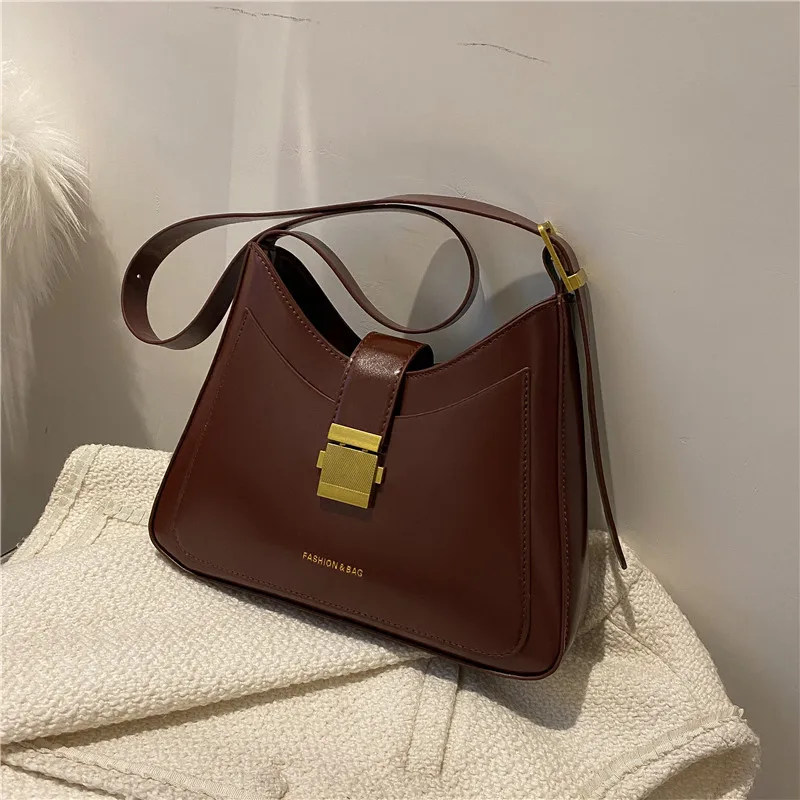Damska torba pod pachę 2024 wiosna nowe Retro wysokiej jakości torby jedno ramię Crossbody proste uniwersalne torebki Trend