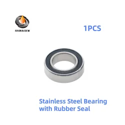 1PCS ABEC-7 Stainless Steel Bearing Rubber Seald SMR74RS 4X7X2.5,  SMR85RS 5X8X2.5,  S608RS 8X22X7 S623RS 3x10x4,  S683RS 3x7x3