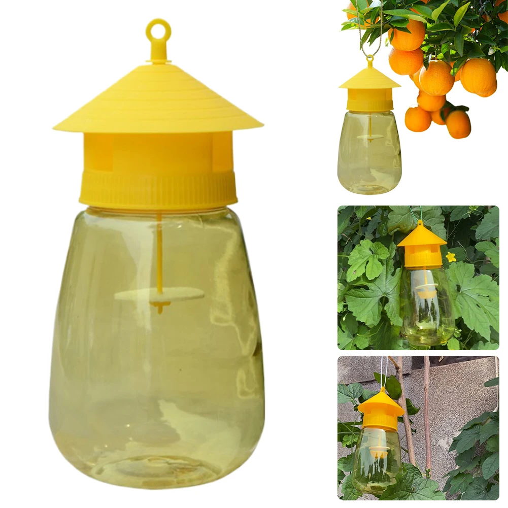 

Fruit Fly Trap Killer Drosophila Trap with Hanging Hole Insect Fly Trap Reusable for Orchard Insect Trap Pest Control