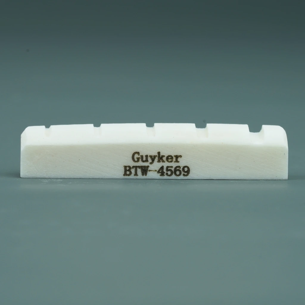 سرج جسر الجيتار الصوتي من Guyker، عظم البقرة، وسادة بيانو باس، سلسلة مختلفة