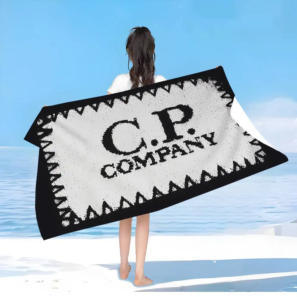 CP COMPANY-Fashion Microfiber Blanket Quick Drying Beach Towels Oversized Printing Super Absorbent Pool Towel Blanket