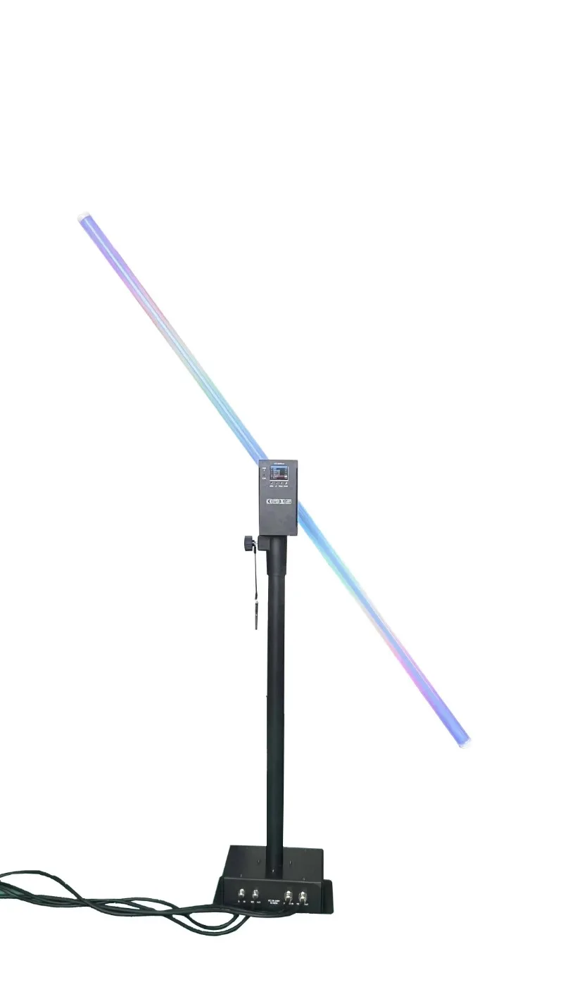 DMX 512 RGB كامل اللون LED 360 تدور أنبوب مصفوفة بكسل دوارة