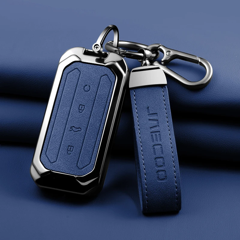 Zinc Alloy Car Key Protective Cover, Suitable for Chery Jaecoo J5 J7 5 7 2025 2026 Keychain and Keyring Car Interior Accessories