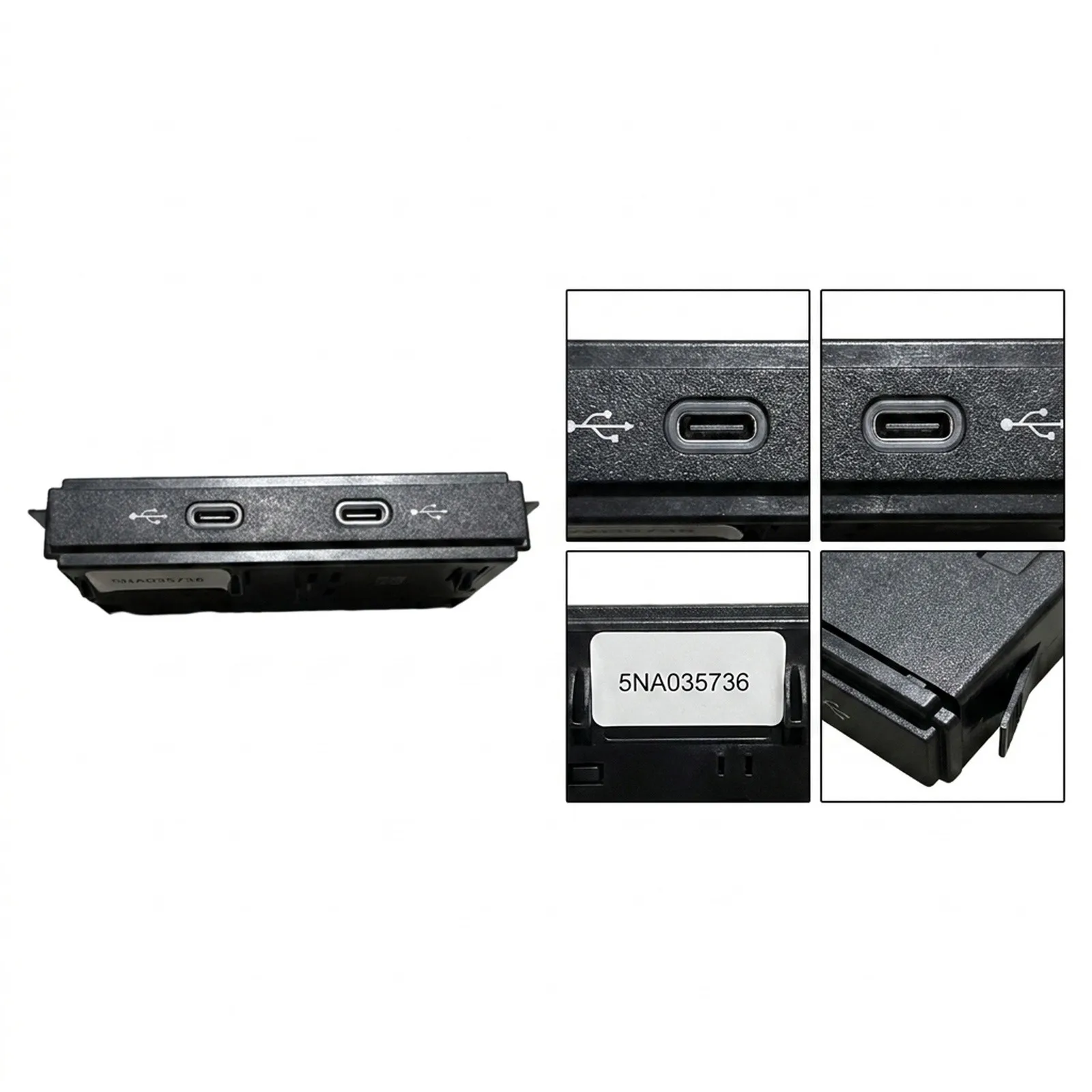 Car Accessories Car USB Port ABS Material Material Easy To Use Non-deformation Structure For Tiguan Car Accessories