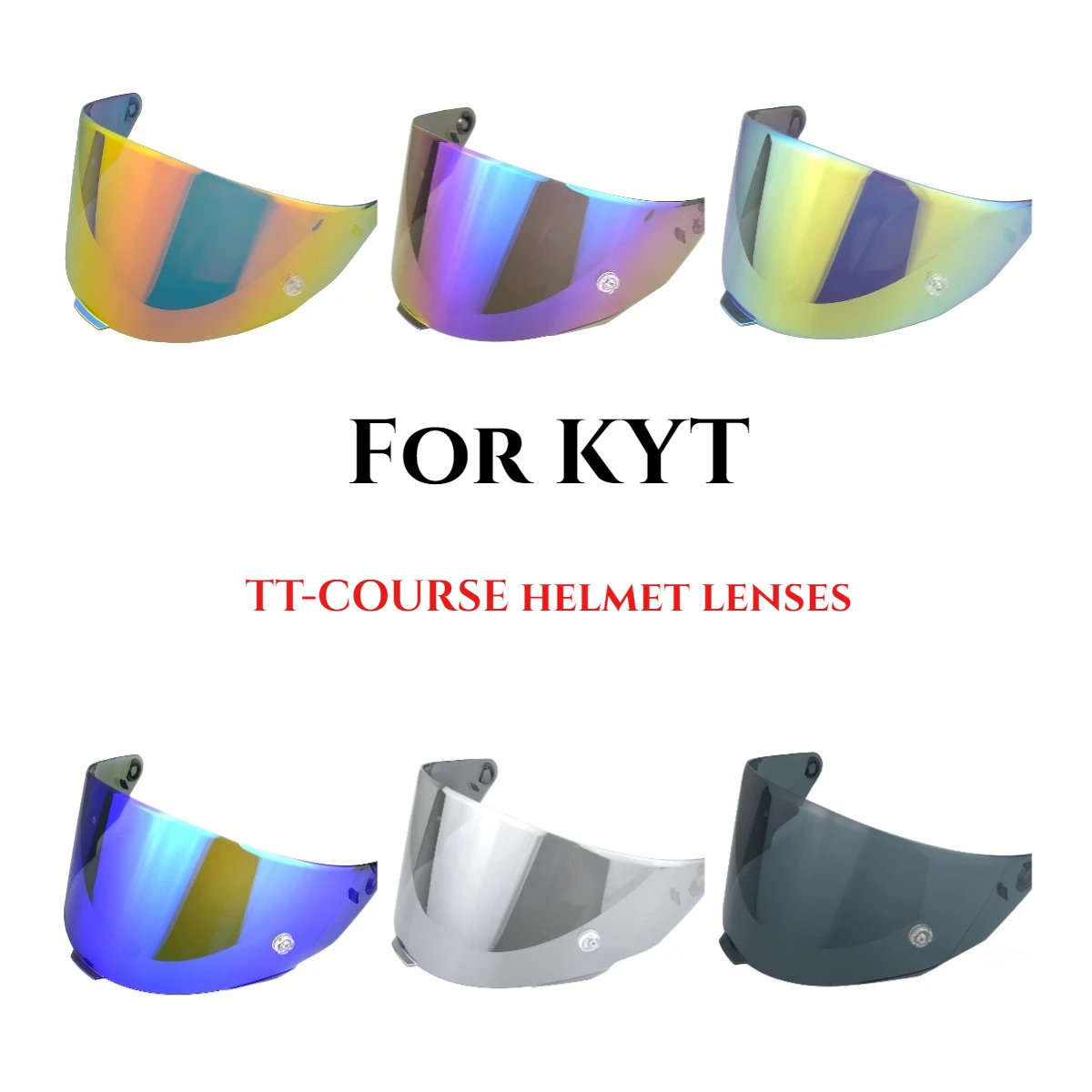 

Helmet Visor for KYT TT-COURSE Motorcycle Helmet Shield Windshield Sunscreen TTC Helmets Accessories High Strength