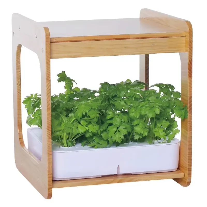 Brand IGS-14 Bamboo Layer Home Garden Full Spectrum LED Light 12 Pods Indoor Hydroponic Growing System Smart Garden
