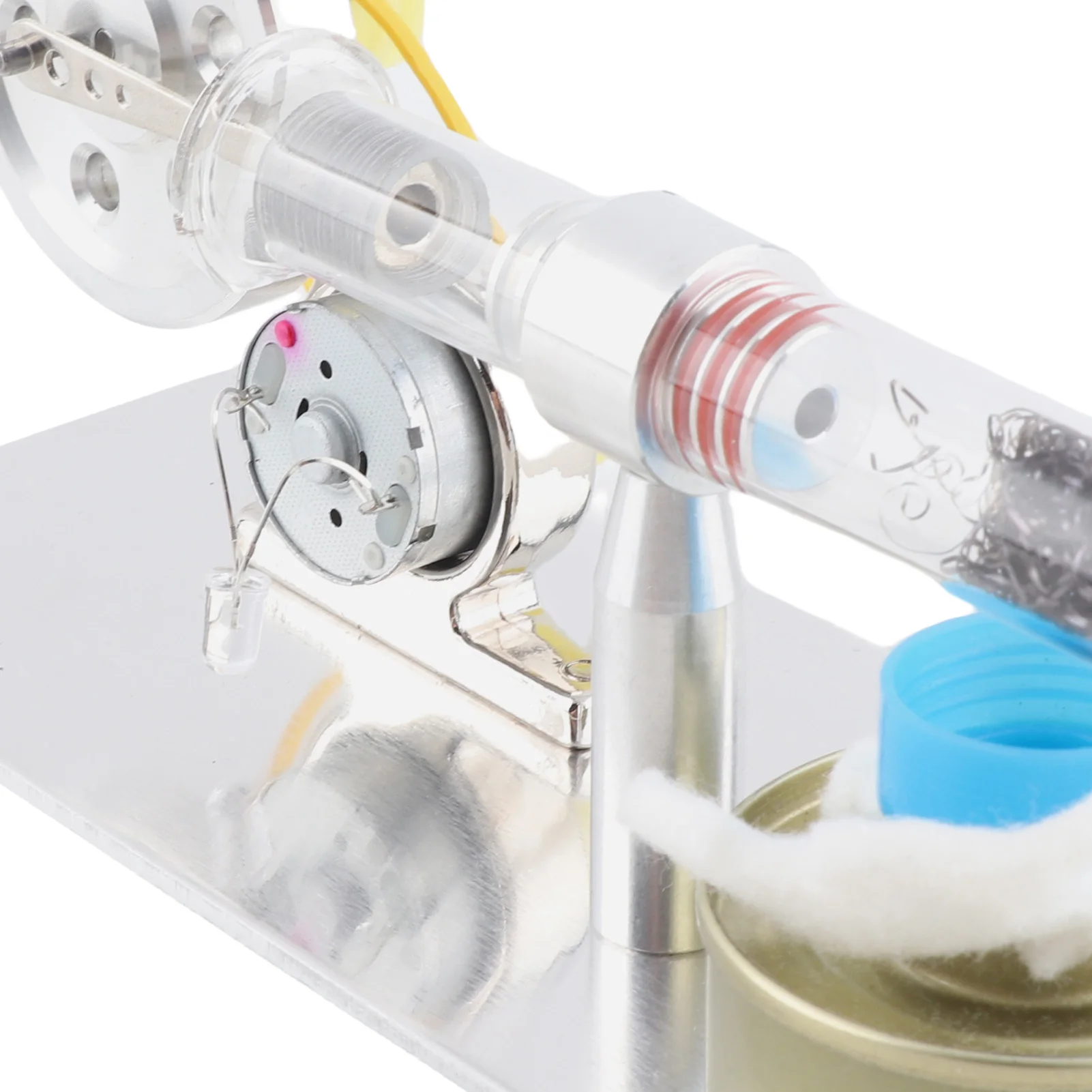 Educational  Single Cylinder Sterling Engine Model Steam Power Physics Science Laboratory Teaching Tool Stirling Engine Model