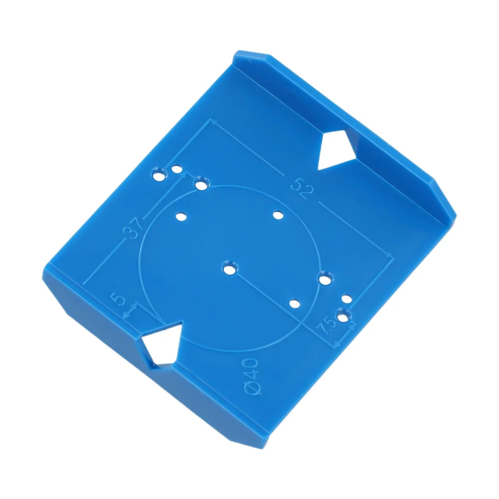 Practical Hinge Drill Guide Hole Locator Template Jig Opening Positioning Ruler 35/40mm ABS Blue Hand Tools Hinge Boring