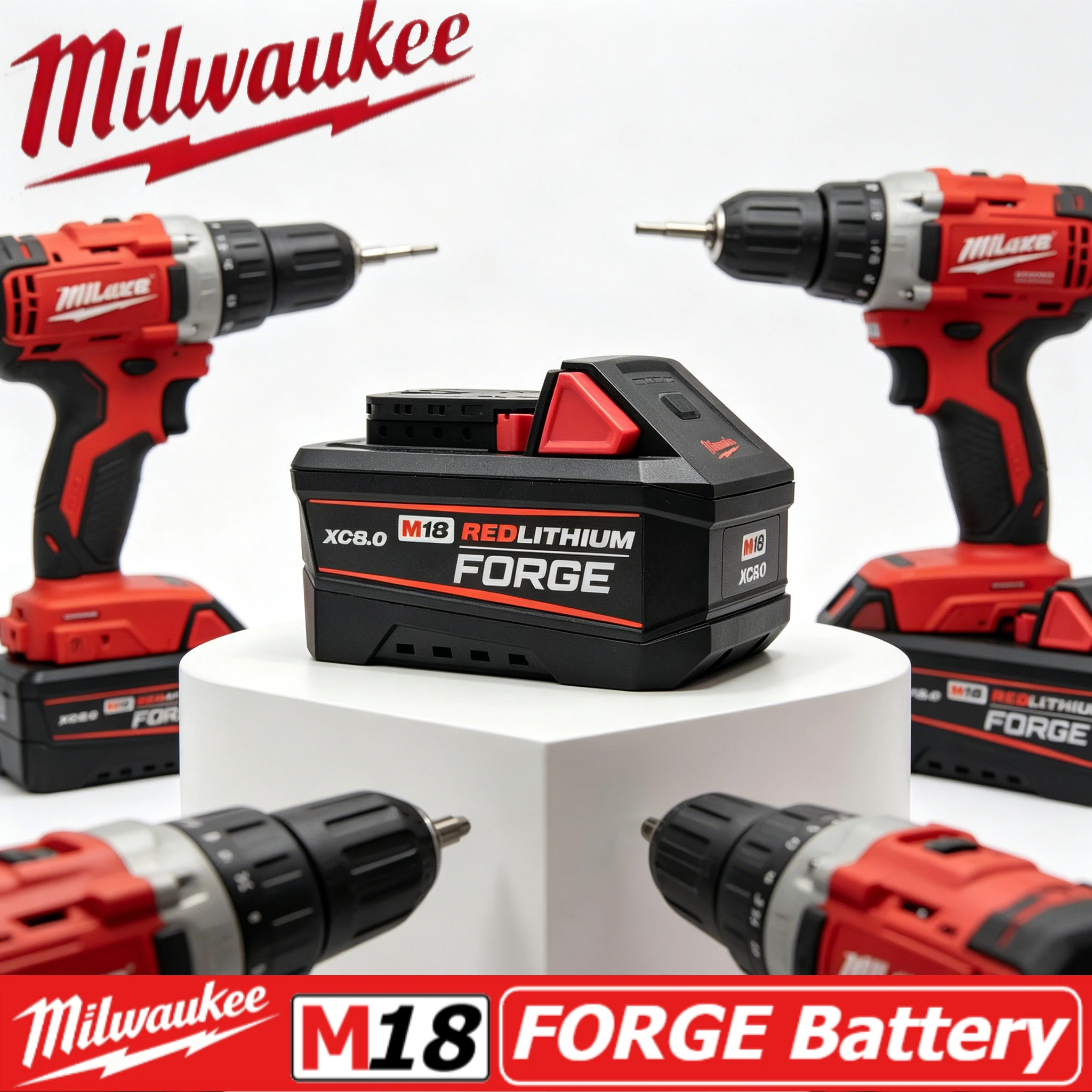 

new Milwaukee Forge M18 REDLITHIUM Battery,High Quality,High Response, Widely used in plumbing and mechanical assembly jobs