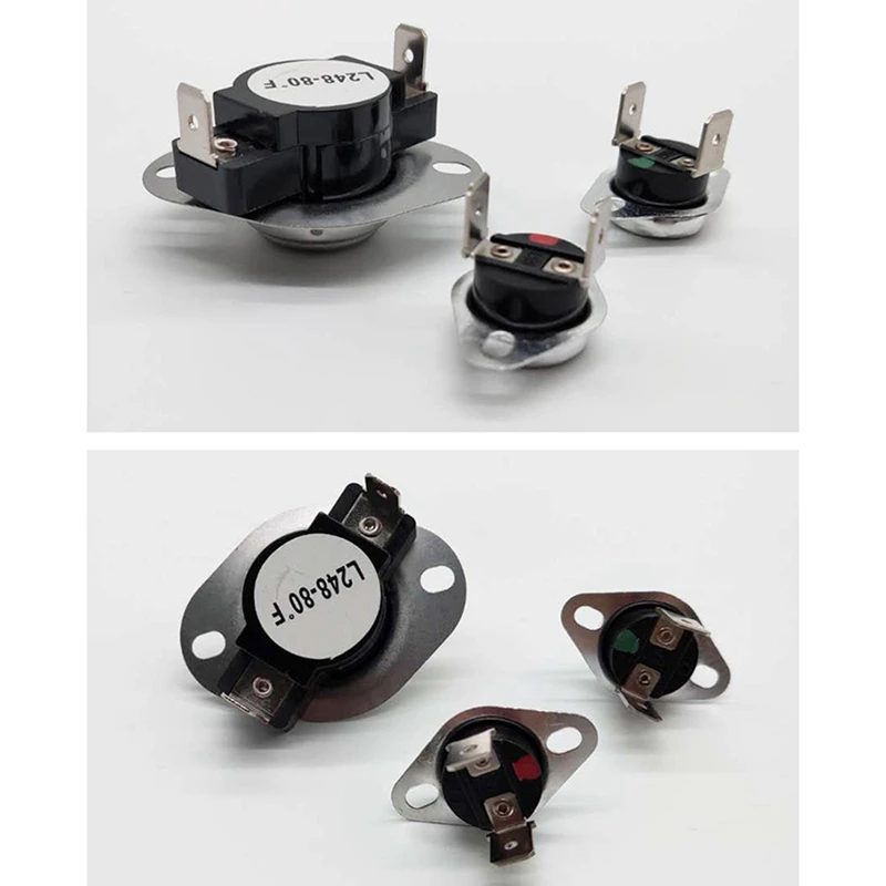 2X Dryer Thermal Fuse Thermostat Kit For LA-1053 For AH2162282 Qp5