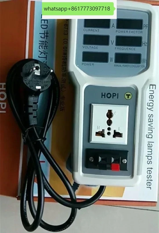 HP-9800,8713 Power Meter Power Analyzer LED Tester Meter Socketower Fact Measurable Current voltage Por Monitors