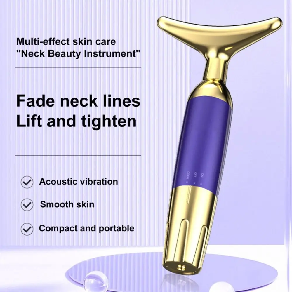 Wrinkle Removal Neck Face Beauty Device Facial Tighten Fade Facial Lines Vibration Massage Ultrasonic Double Chin Remover