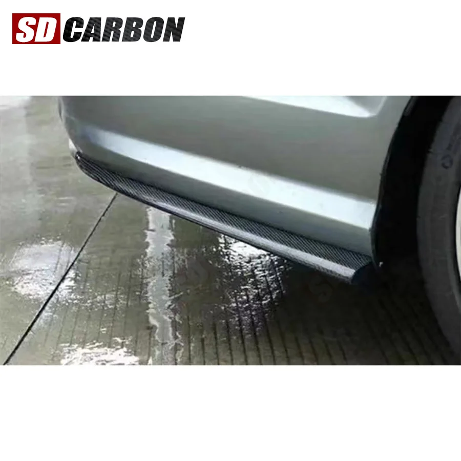 

For Mercedes Benz C Class W204 C63 AMG 2007-2014 Carbon Fiber wrap angle Car Rear Bumper Splitter Corner Trim Car Accessories
