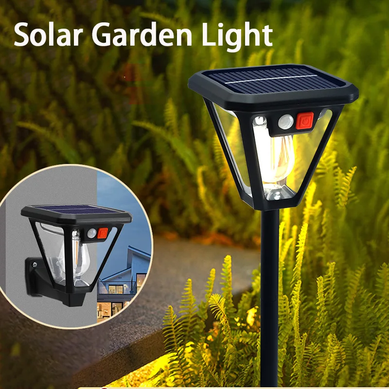 

Solar Powered LED Lawn Plug in Light Multi Functional Lighting Landscape Light Waterproof Wall Light Household Courtyard Lamp