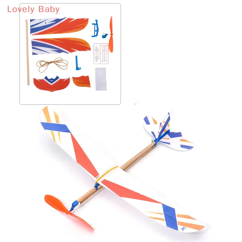 【BBS-7】Elástico de goma para avión, planeador, avión volador, juguete DIY para niños