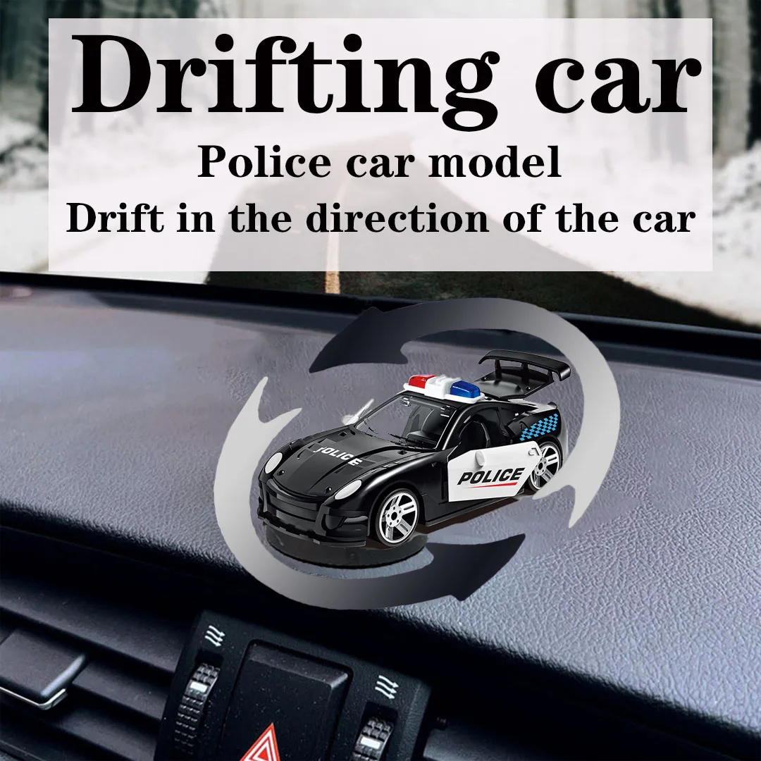 

Drifting car ornament alloy car model rotatable sports car 1:60 openable door car model center console decoration