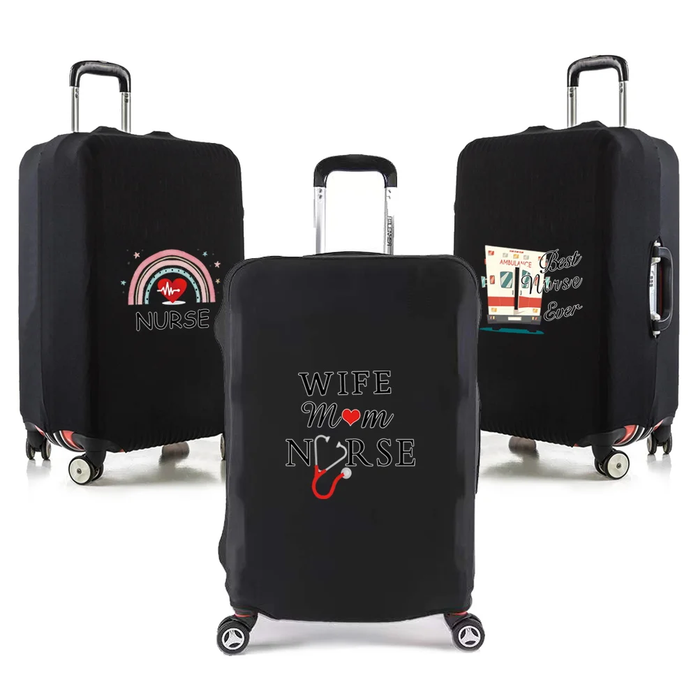

Trolley Box Cover Thick Elastic Luggage Cover Protector 18-32inch Trolley Box Suitable Nurse Printing Series Dust Cover