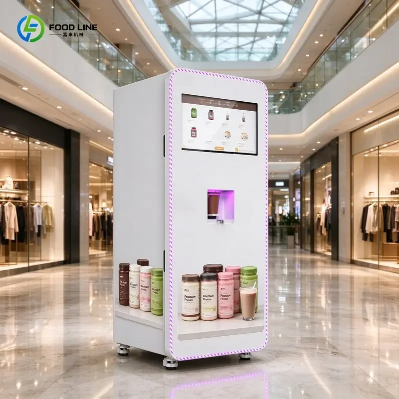 Protein-vending-machine Protein Shake Vending Machine with Mixer Protein Smoothie Maker Vending Machines in Gyms FL Customized