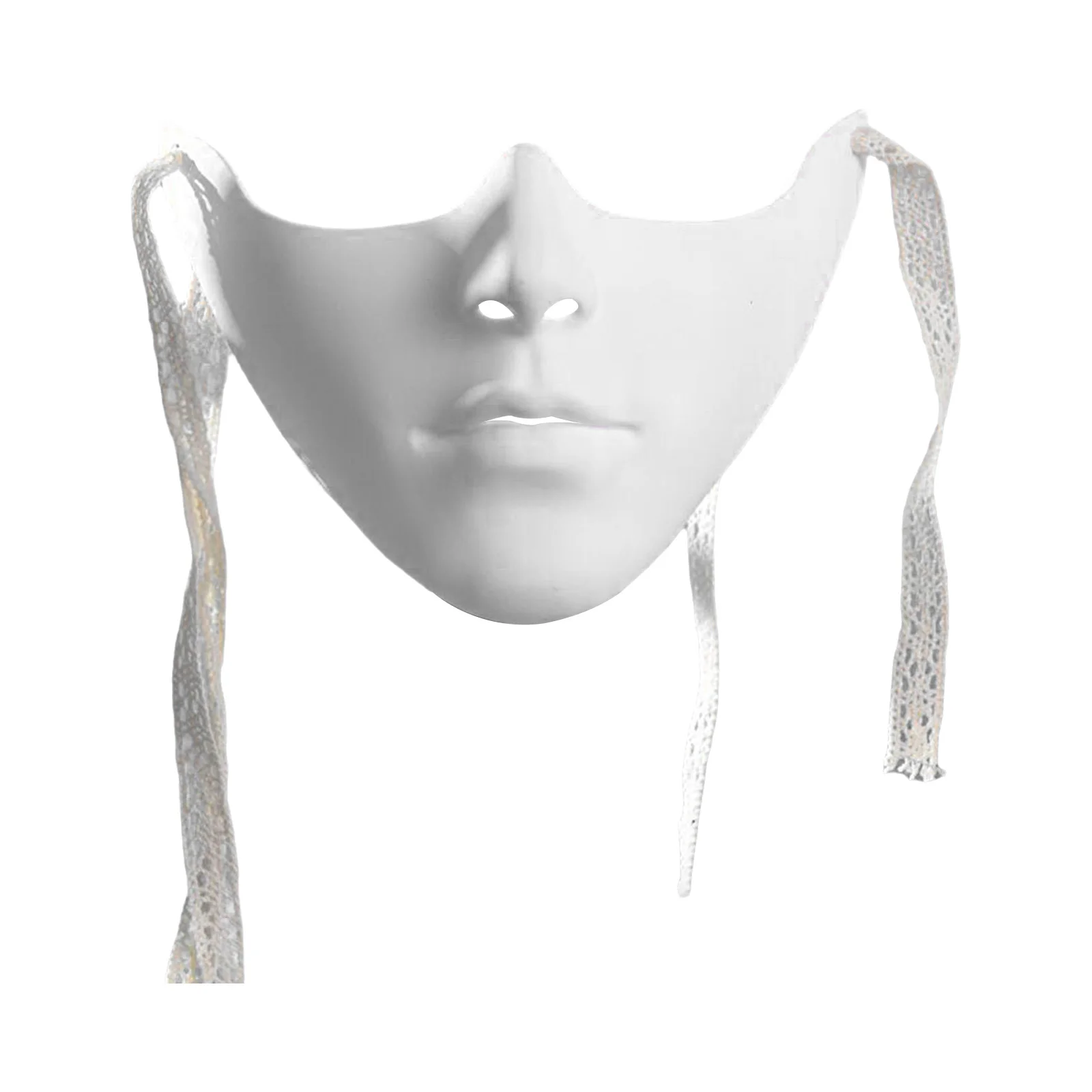 Volwassen Maskerade Gezichtsbedekking Halloween Halfgelaatsmasker Zelfgebonden riem Cyberpunk Masker Carnaval Themafeest Cosplay Masker Kap Prop