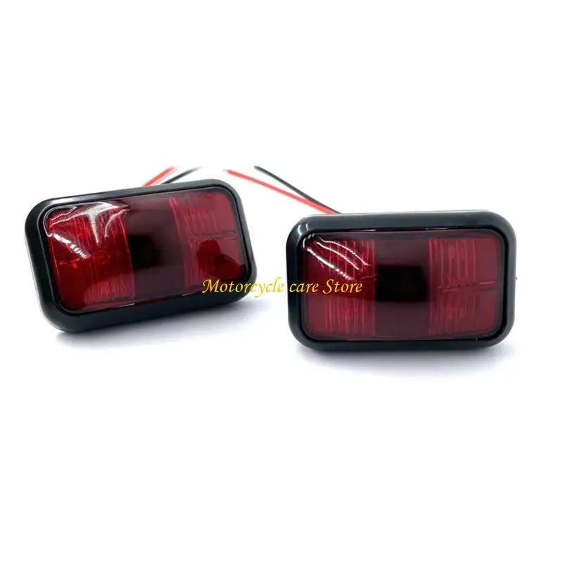 U75F 5Pcs LED Clearence Light Front Rear Side Marker Indicators Light for Truck Car Bus Trailer Boat, Taillight