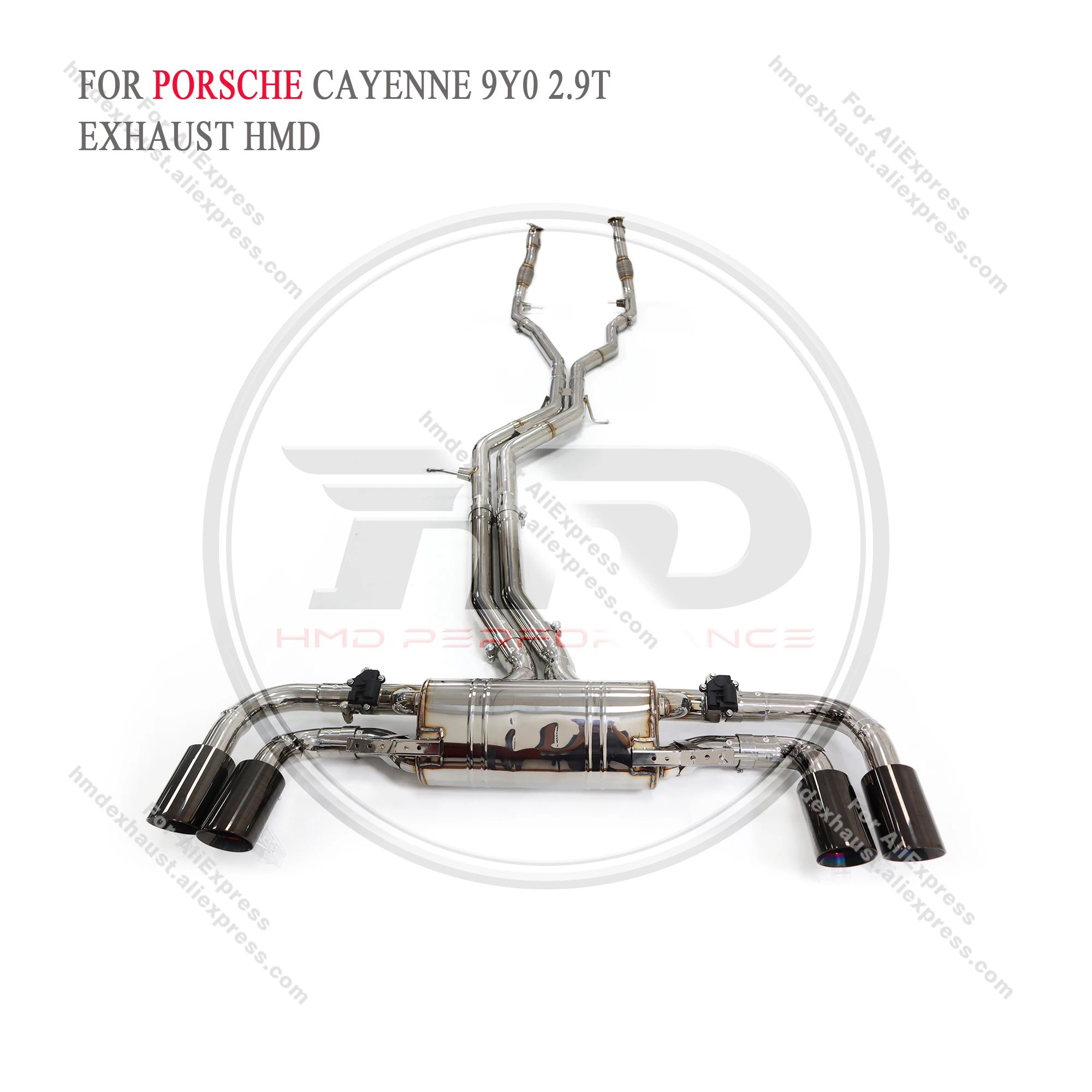 

HMD Stainless Valved Catback + OPF Downpipe for Porsche Cayenne 9YO 2.9T ISO-Certified Performance Exhaust