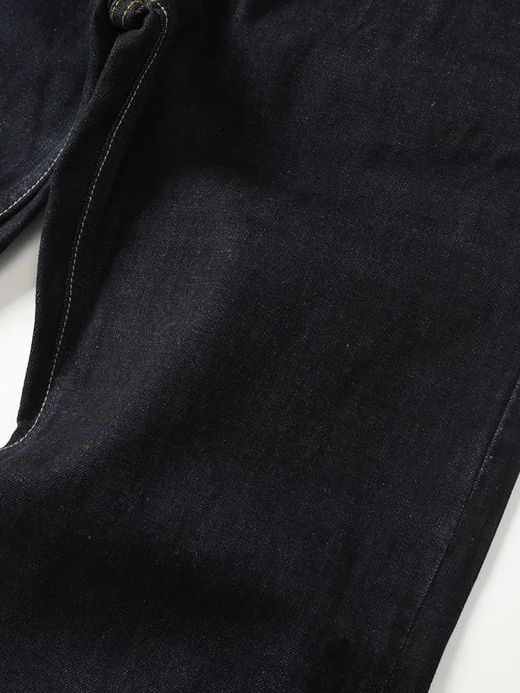 

Retro Heavyweight Original Color Denim Jeans Straight Loose Pure Cotton Wa Casual Pants Youth ular Long Pants Thi Denim