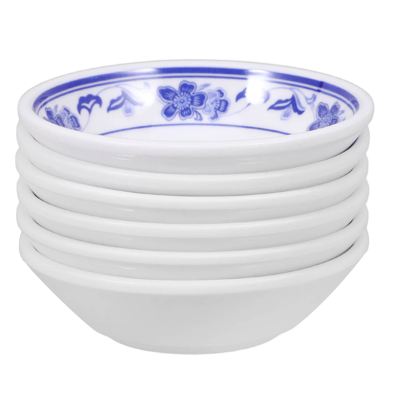 

6pcs Sauce Dishes Melamine Seasoning Dish Dipping Containers Small Bowls Firm Food Grade Stain Resistant Scratch Proof