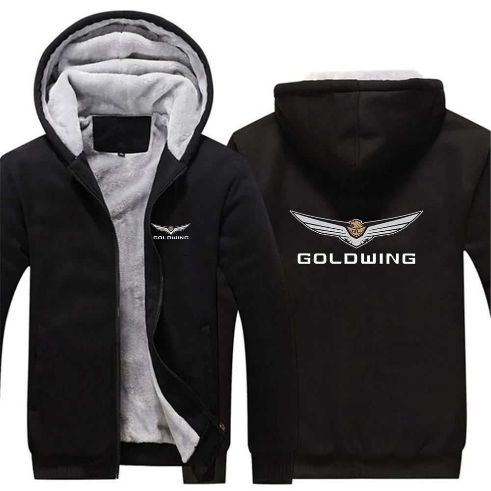 2024 Goldwing Gl1500 GL1800 Japanese Motorcycle Men Jackets ticken fleece Jersey hoodies Sweatshirt Zippered Windproof Clothing