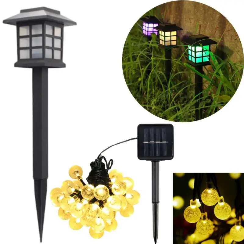 

Led Solar Lawn Lights 2pcs/Lot Outdoor Lamp Waterproof Warm Light Garden Courtyard For Walkway Path Villa Landscape Projection