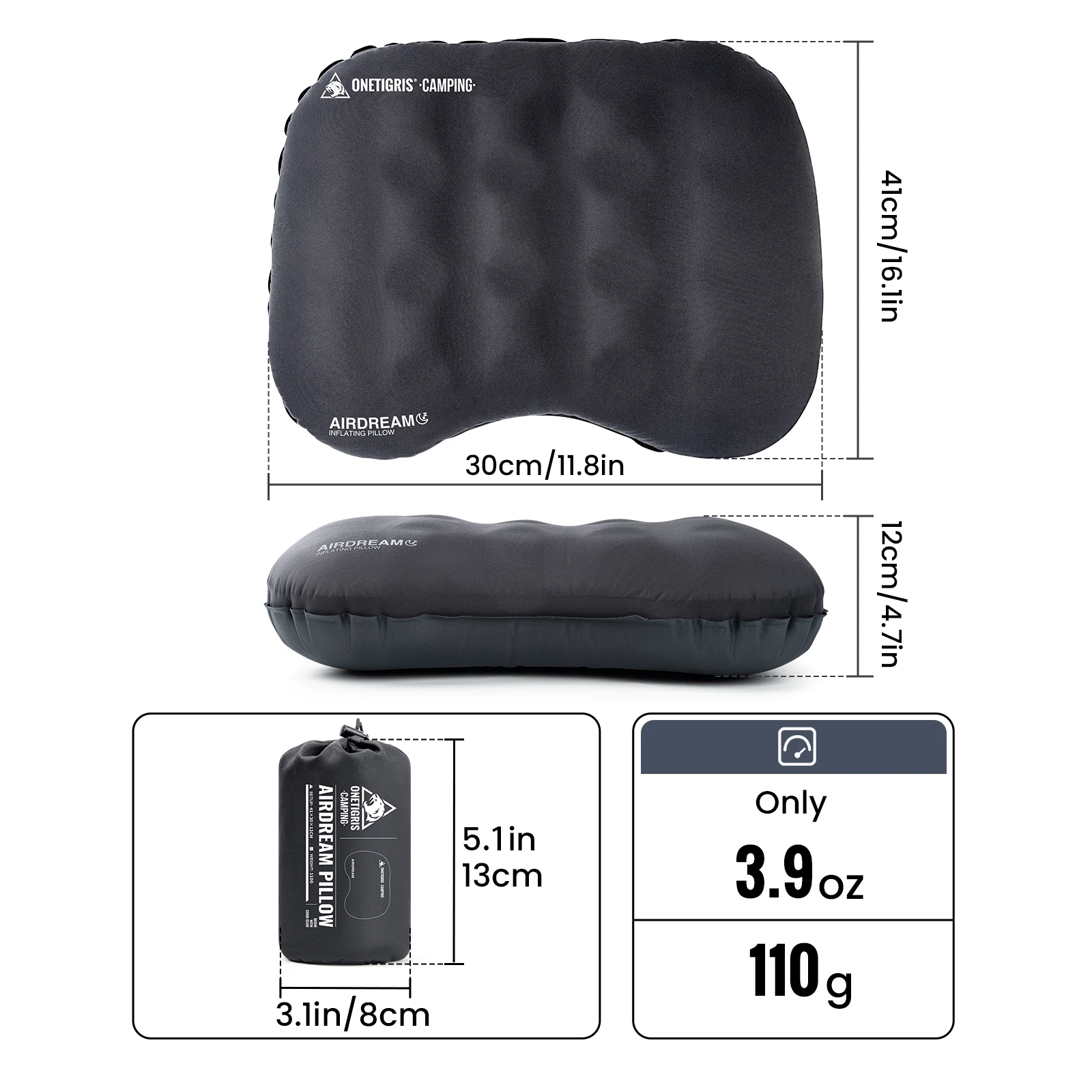 OneTigris Airdream Campingkuss - Travel Pillow Inflatable recensie en prijs