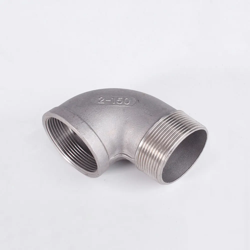 

2.5" 3" 4" BSPT Female To Male 90 Degree Elbow 304 Stainless Steel Pipe Fitting Water Gas Oil