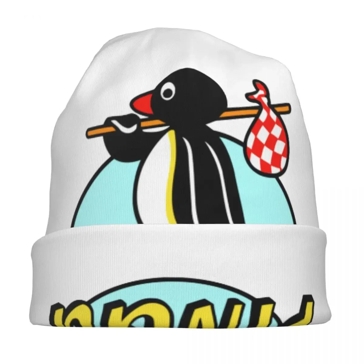 Penguin NUT Pingu Caps Series Cartoon Funny Hip Hop Unisex Outdoor Skullies Beanies Hat Spring Warm Dual-use Bonnet Knitted Hat