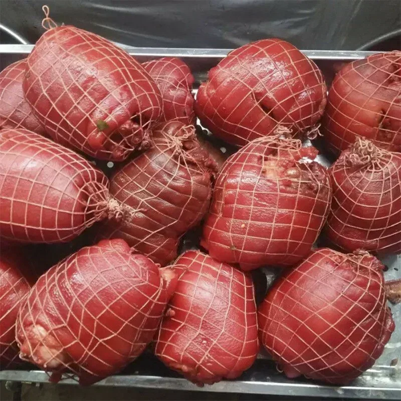 اللحوم المعاوضة لفة القطن مطاطا لحم الخنزير جورب المعاوضة لحم الخنزير جزار ثابت عدم الانزلاق خيوط صافي مضفر خيط القطن صافي حقيبة التعبئة