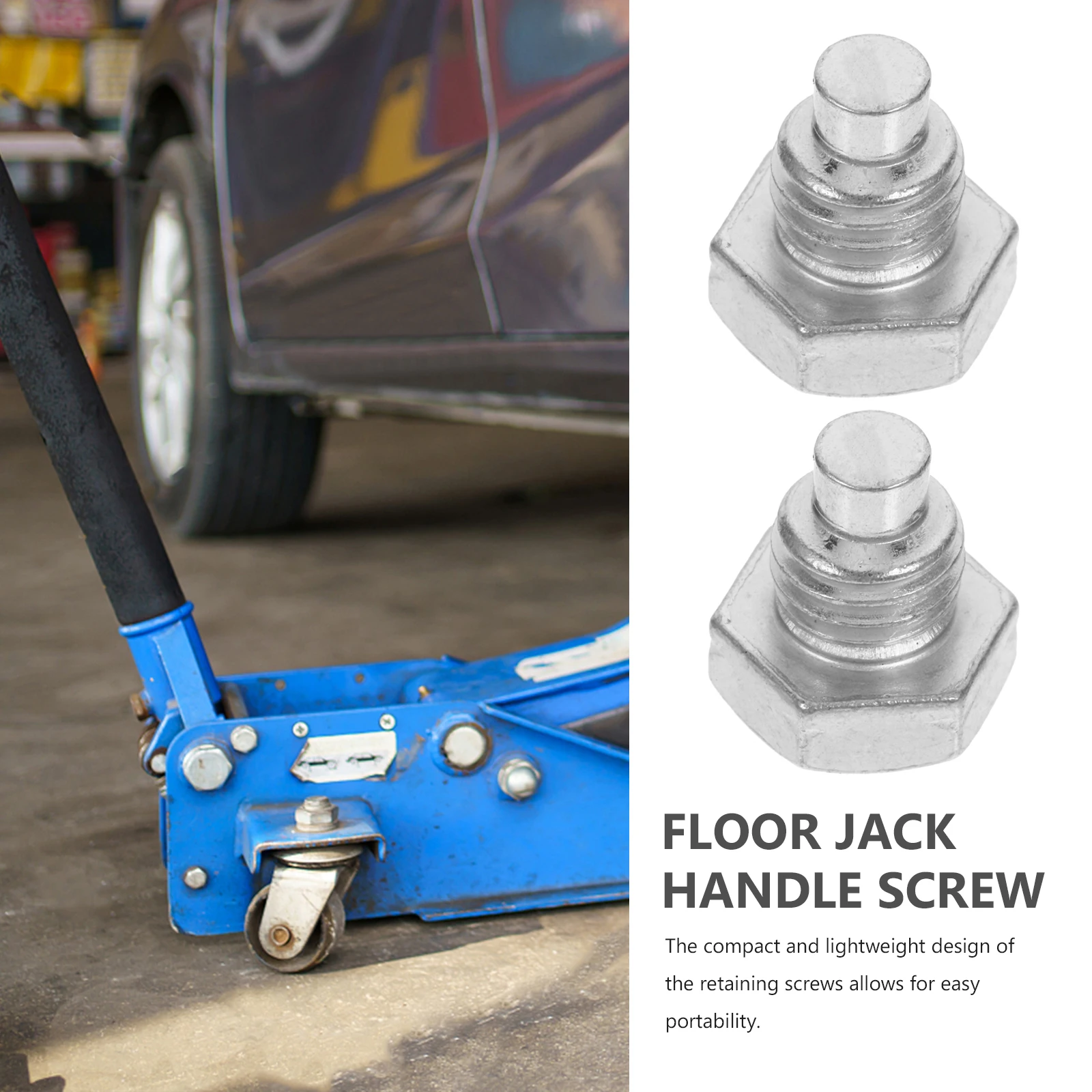 

8pcs Horizontal Jack H Screws Replacement Lightweight Iron Compact Design Vehicle Repair Tools Stable Fixing Jack Parts