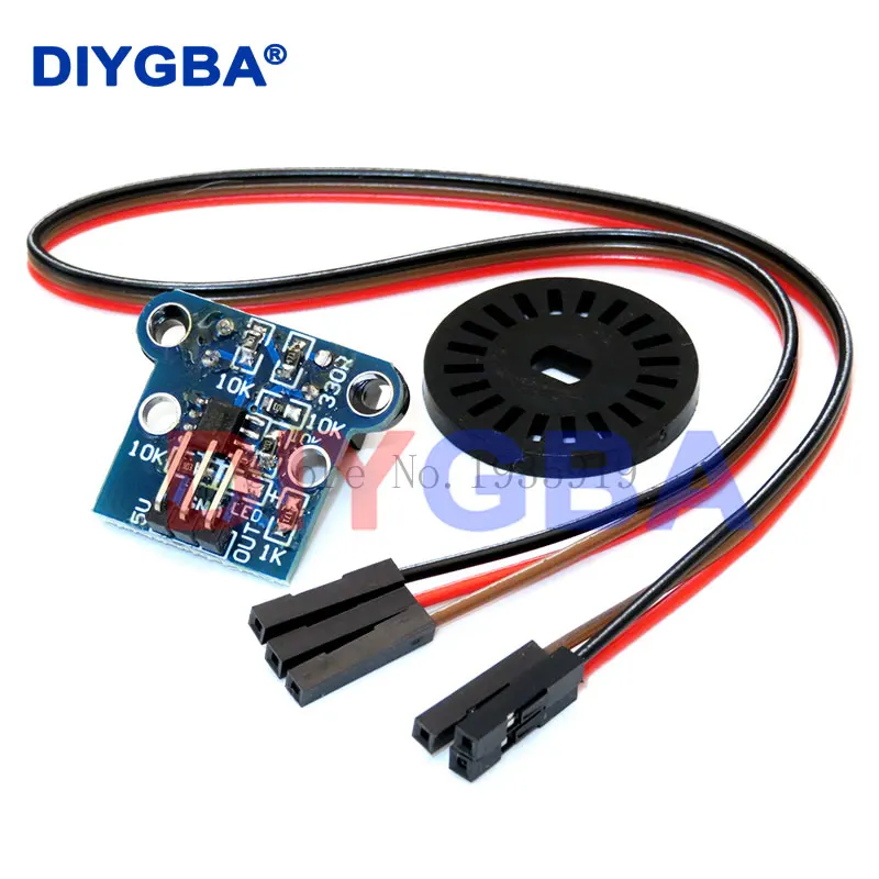 HC-020K Double Speed Measuring Sensor Module with Photoelectric Encoders Kit top For arduino