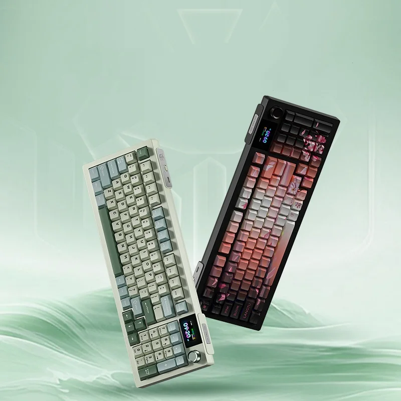 

LT95Pro High-value Gaming E-sports Mechanical Keyboard, Customized Three-mode Wireless Typing Office Keyboard Desktop Ornament