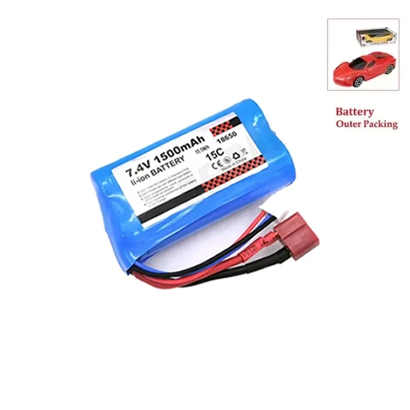 7.4V 2S 1500mAh 15C Li-ion Battery USB Charger for SCY 16101 16102 16103 SG116PRO SG116MAX 1/16 RC Car Original Spare Parts