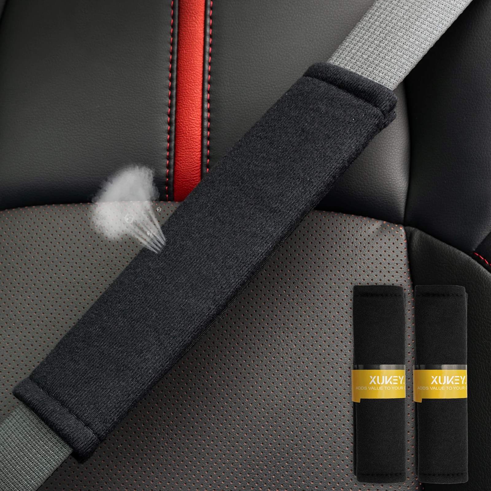 Universal Car Seat Shoulder Strap Pad Cushion Cover Car Belt Protector Interior Seatbelt Cover for Adults Kids Car Accessories