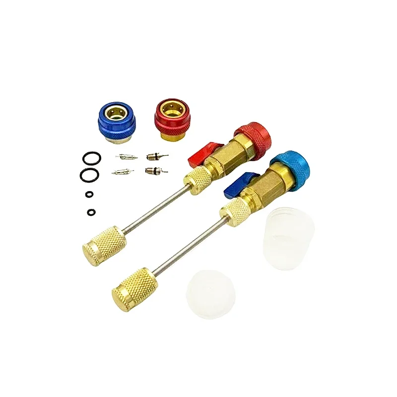 Automotive R134A R1234Yf Valve Core Remover and Installer Leakproof Replace Air Conditioning Tool Set for Standard and Jra