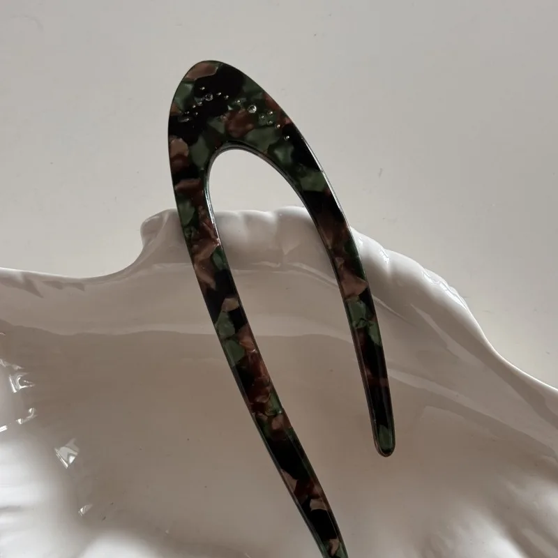 دبوس شعر بسيط من حمض الأسيتيك السميك الفرنسي على شكل حرف U مع إكسسوارات شعر عالية الجودة دبوس شعر متعدد الاستخدامات للاستخدام اليومي