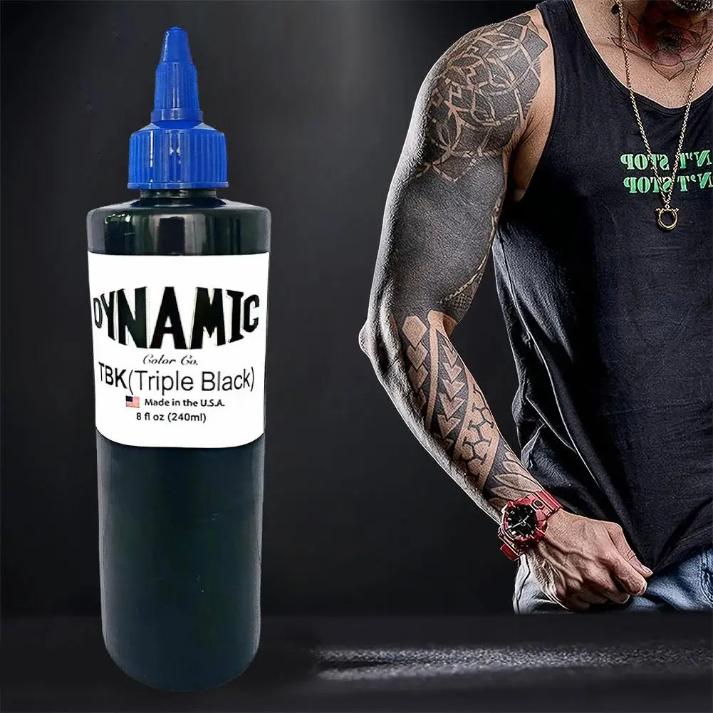 Tattoo Pigment TBK Tattoo Color Tattoo Practice Black Professional Permanent Body Art Pigment DIY Tattoo Accessories 240ml