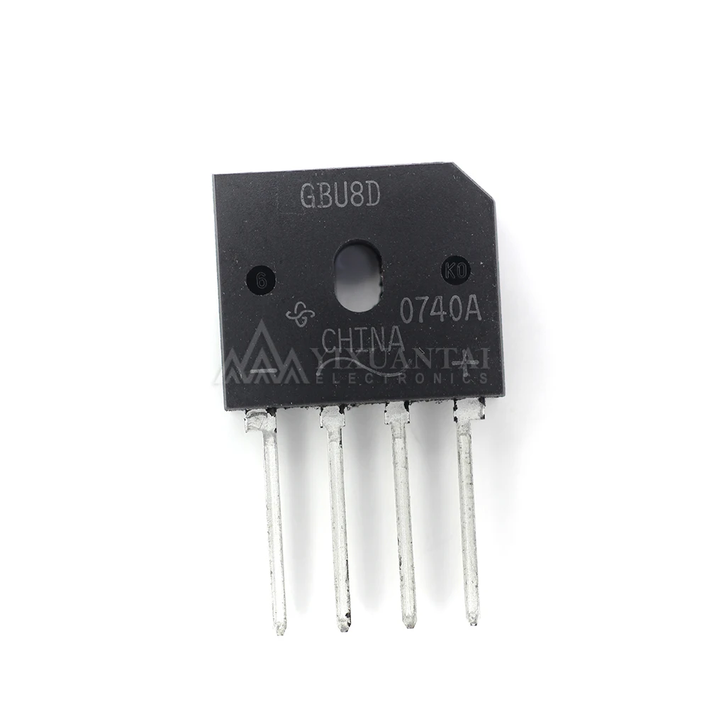 10pcs/Lot  GBU8D   GBU 8D【BRIDGE 1-PH GBU 200V 8A 150C】New and Original