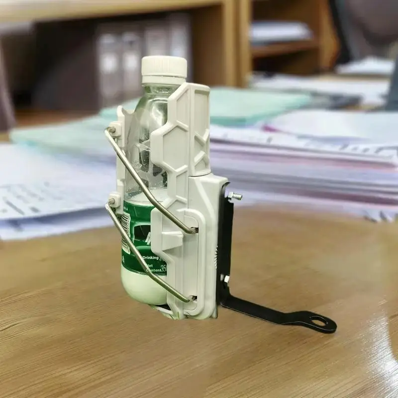 

360° Universal Adjustable Bike Water Bottle Cage - Handlebar Cup Holder for Motorcycle and Road Cycling