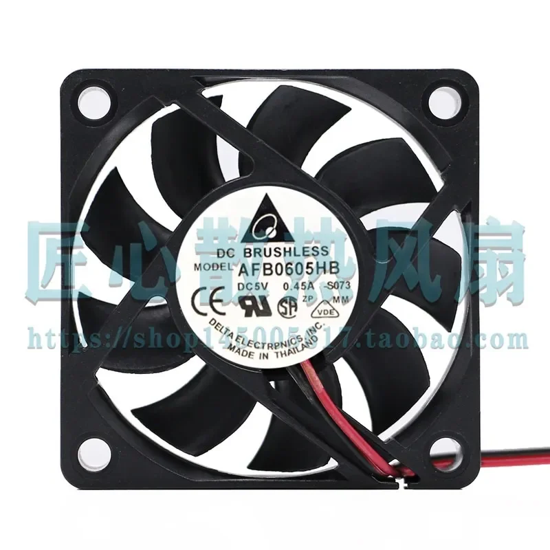 Original Cooling Fan for Delta 6015 AFB0605HB 5V 0.45A 6cm 2 Wire
